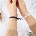 Fashion 2Pcs/Set Best Friend Couples Relationship Matching Bracelets for Men Women Lover Heart Magnetic Bracelet Sets