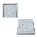 Plastic Mold for Sidewalk Tiles Buddha Bead Tiles Park Decorative Tiles Cement Prefabricated Plastic Mold 40*40*2.5