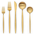 Stainless Steel 18/10 Modern Luxury Cutlery Set-Travel Silverware Wedding Gift Food Grade Certified Custom Logo Multi-Color