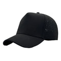 Wholesale Custom Embroidery Logo Polyester 5-Panel Trucker Hats Quick Dry Running Laser Cut Perforated Baseball Cap