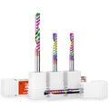 HUHAO 3.175 Single Edge Milling Cutter Acrylic Engraving Machine Tool Colorful Pvc Spiral Engraving Cutter 207221401