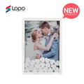 Lopo Wedding Decor Sublimation Wooden Guest Frame with Heart Blocks for Signature-30*40cm