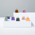 Mini Healing Crystal Natural Stone Carved Handbag Charms Gem Stone Pendants for Women Necklace Jewelry