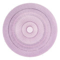 Eco-Friendly Cute Court Style Striped Glass Charger Dinner Plates Set Pack for Parties and Weddings with Color Enamel Technique