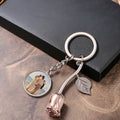 Perfect Gift Key Mother's Day Metal MOM Keychains Light Sublimation Rose Metal Keychain