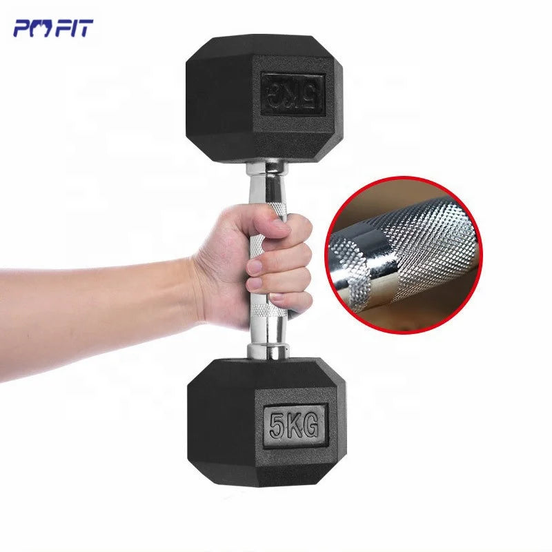 Mancuernas Hexagonaleshex Rubber Dumbbell Weights 5kg 10kg 15kg Pesas kg Mancuernas 20 kg Equipo De Pesas