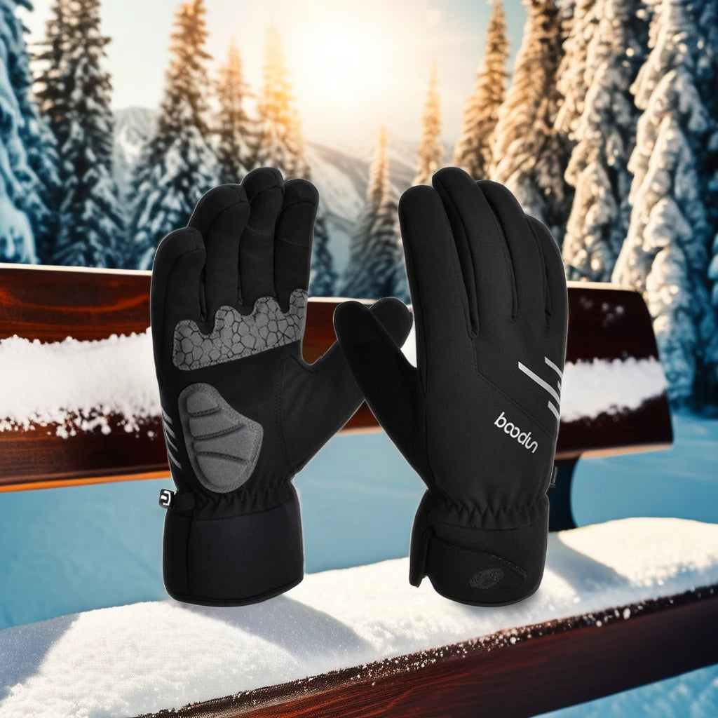 HBG 1577 Winter Insulated Ski Gloves Waterproof Thinsulate Wear-Resistant Outdoor Sports Touch Screen Compatible