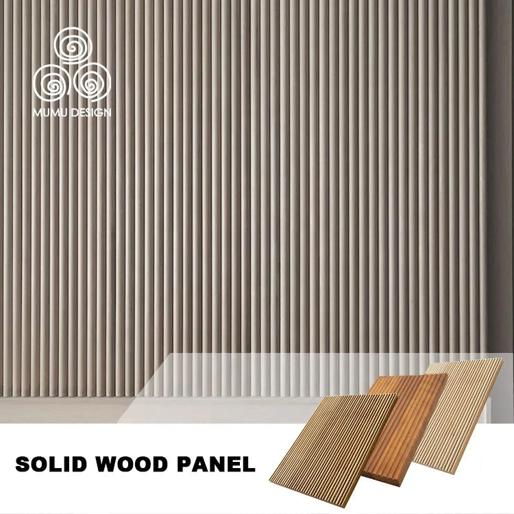 MUMU Interior Background Wall Decorative Board Sheet Modern Poplar Wooden Cladding Wall Panels