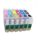 T0801-T0806 Refillable Ink Cartridge With Reset Chip for Epson PX700W PX710W PX800FW PX810 PX650 PX50 PX660 PX720WD PX730WD CISS
