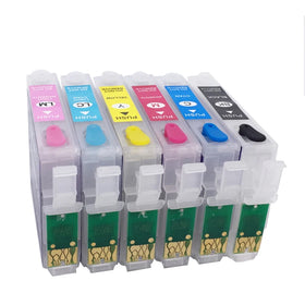 T0801-T0806 Refillable Ink Cartridge With Reset Chip for Epson PX700W PX710W PX800FW PX810 PX650 PX50 PX660 PX720WD PX730WD CISS