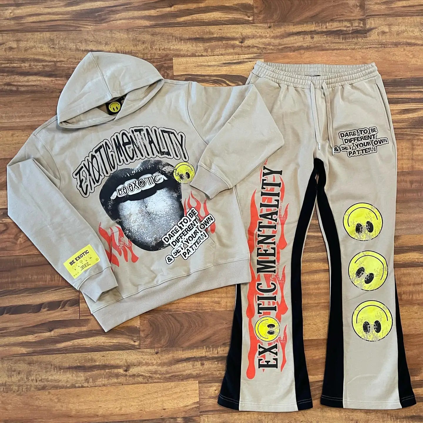 DCY Manufacturers for Customs Clothes Tracksuits for Unisex380Gsm Heavyweight Hoodie SetUnisex Hoodie Set