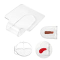 Clear Portable in Hand Transparent Nail Polish Gel Mixing Dish Acrylic Nail Palette