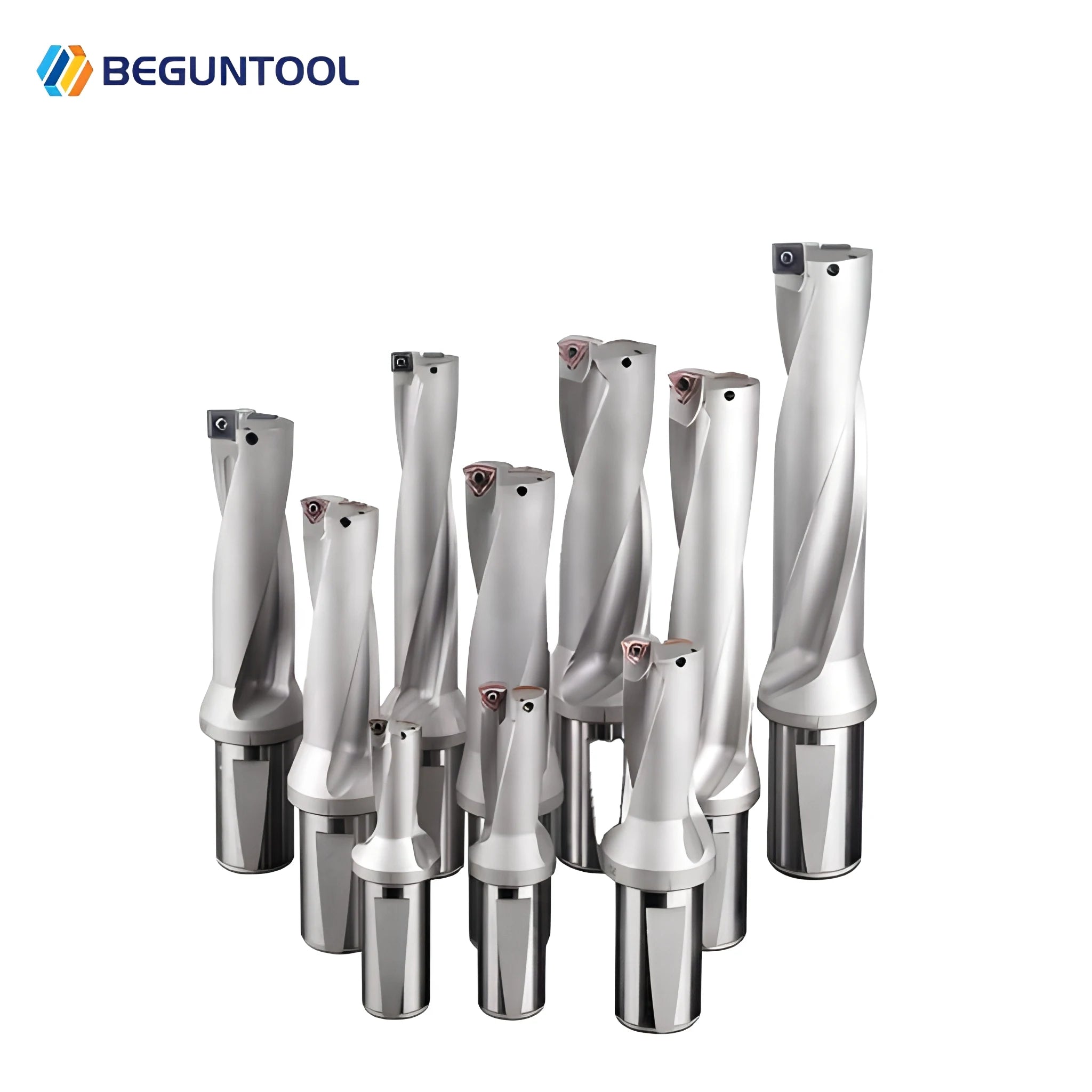 BEGUNTOOL Indexable High Speed Indexable Fast Drill Bits 2D/3D/4D U Drill Cutter for WCMX SPMG Inserts