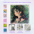 VANCY ARTS Premium Enchanting Fairy Girl Design Resin Diamonds DIY Customize 5D Full Drills Diamond Painting Kit for Home Decor