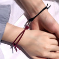 2Pcs Sets of Couple Magnets Attract Each Other Creative Lover Gift Personality Couple Magnet Bracelet Pendant Charm Bracelet
