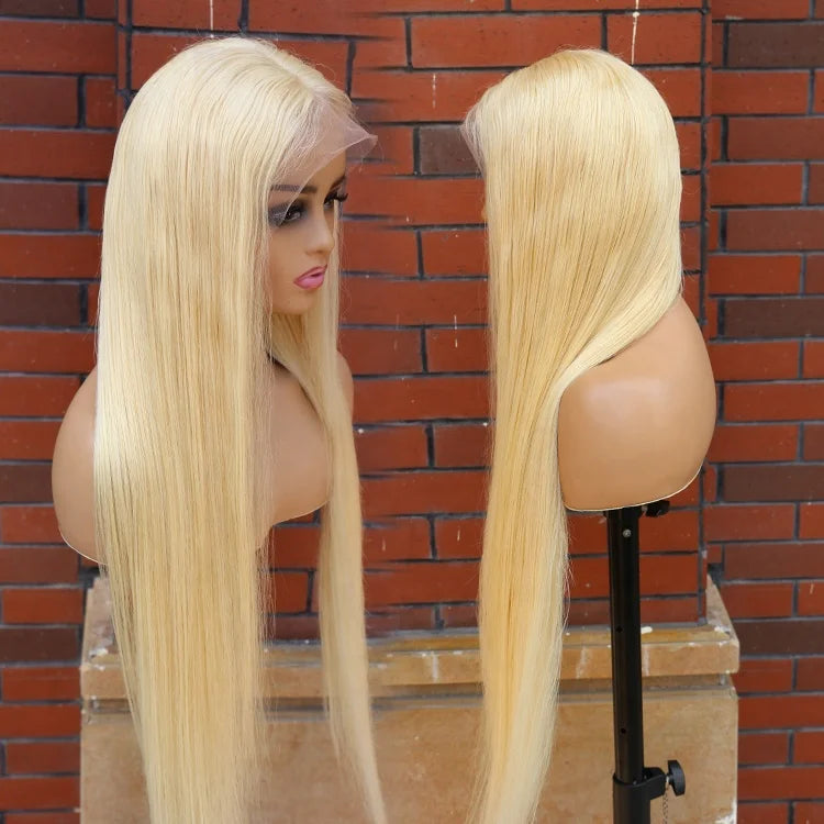 Blonde HD Lace Frontal Wigs 4*4 5*5 6*6 13*4 13*6 360 Lace Wigs Vendor  #613 Straight Cheap 13x4 Human Hair Lace Front Wigs