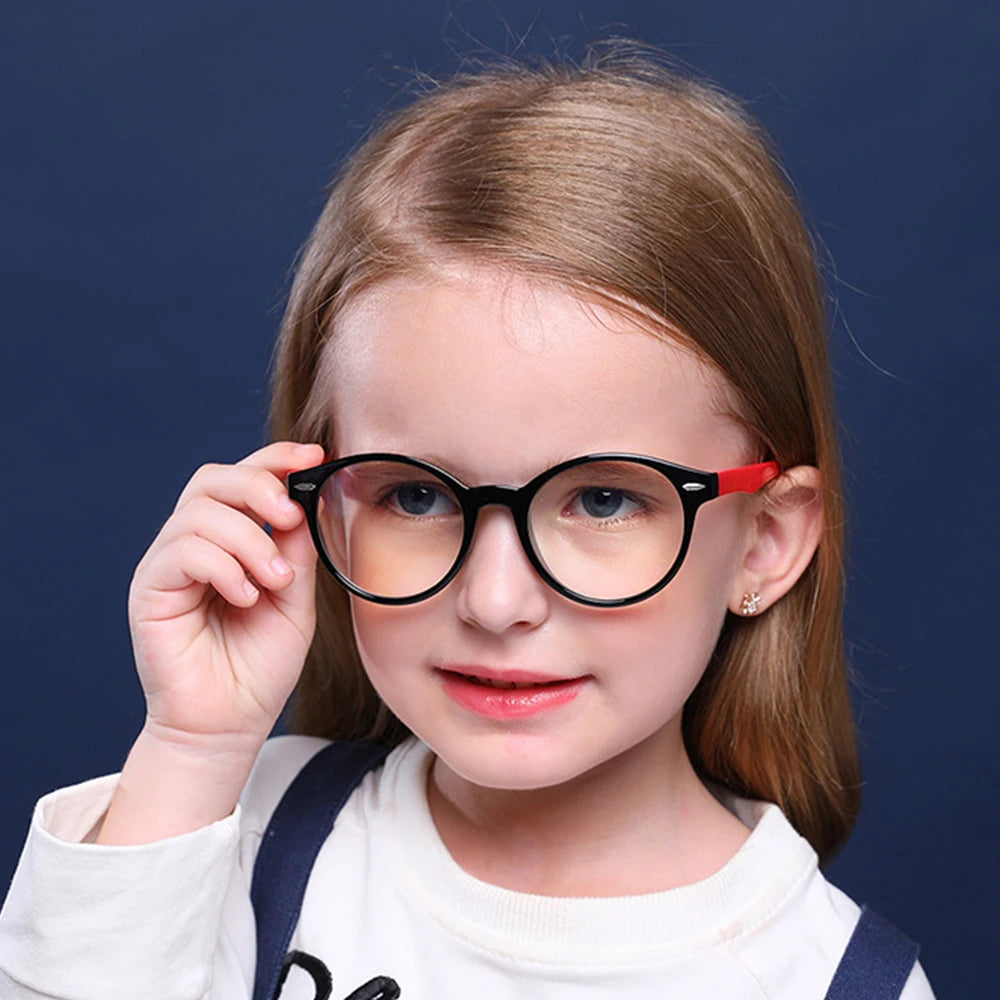 8217 Brand Flexible Round Frame Fashionable Kids Computer Eyewear Frame