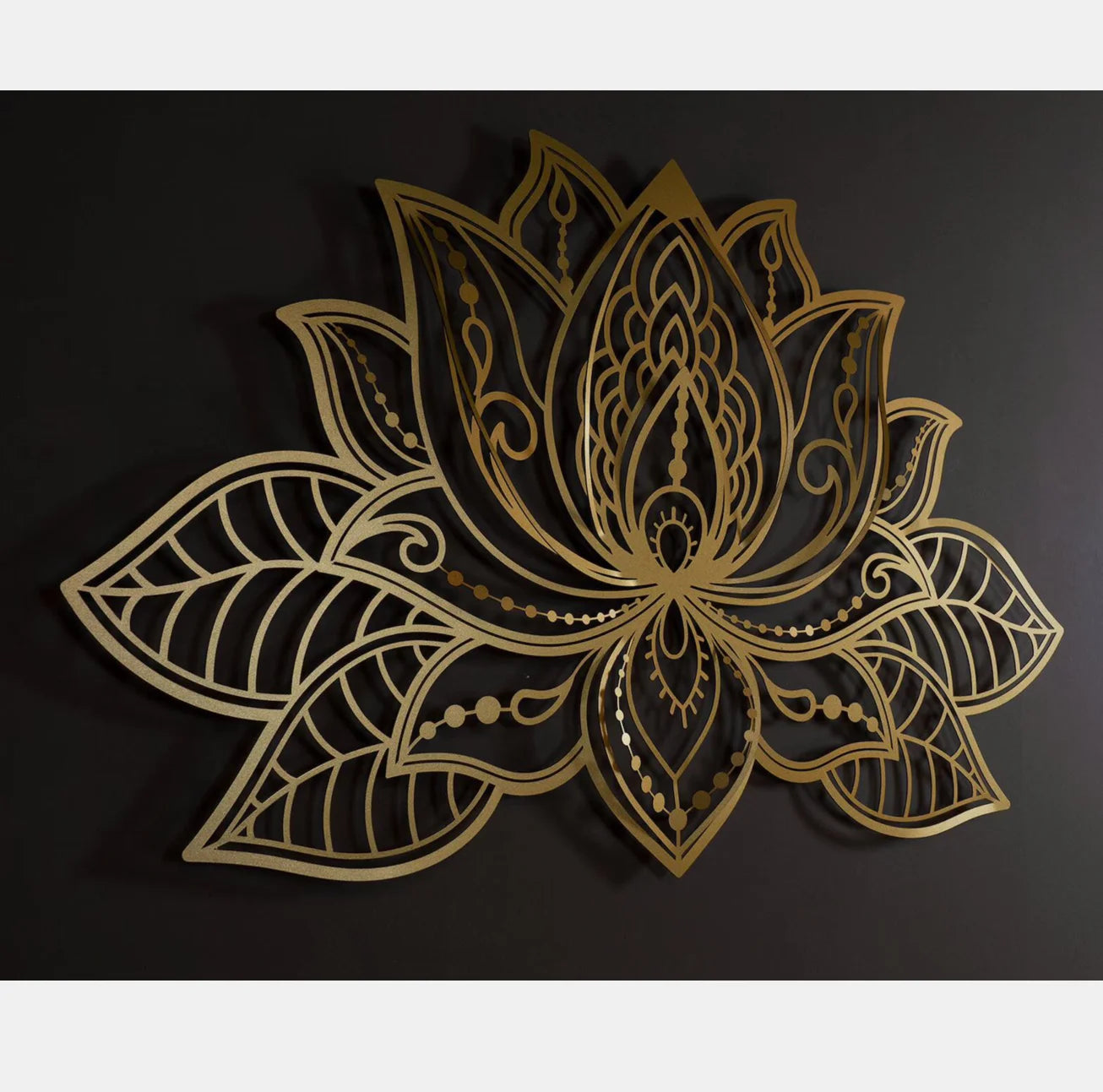 3D Mandala Large Wall Decor Metal Customized Lotus Flower Shaped Mandala Gift Home Decor Metal Wall Art Wall Decor