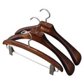 Retro Vertebral Wood Hanger Pants Rack Clothing Store Home Vintage Color Dark Brown Coat Hanger