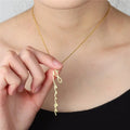 Personalized Signature Name Necklace Customized Vertical Handwriting Name Plate Pendant Stainless Steel Necklace Design Jewelry