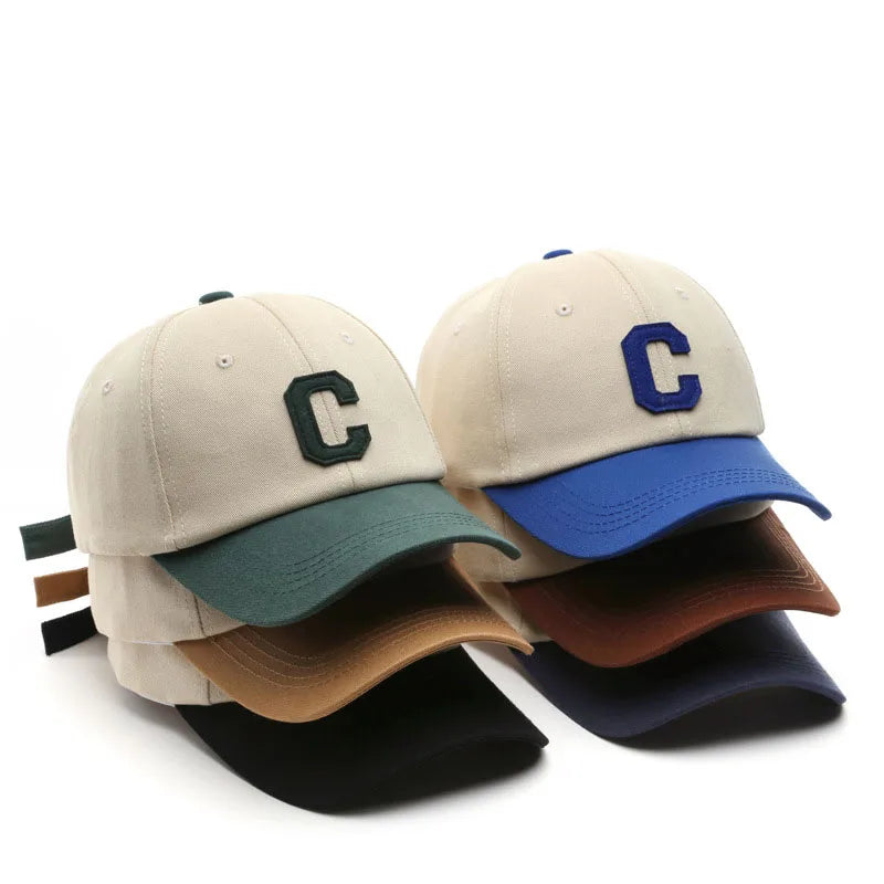 Brand Quality Factory Price Two Tone Dad Hat Unstructured Plain Classic Letter Embroidery Cotton 6 Panel Sports Baseball Cap
