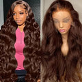 Raw Indian Glueless HD Human Hair Wigs Vietnamese Cuticle Aligned Lace Front Hair Wig Pre-pluck Body Wave Lace Frontal Wigs