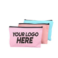 Qetesh New Fashion Portable Mini Cotton Canvas Pencil Pouch Private Label Custom Small Travel Zipper Makeup Cosmetic Bag