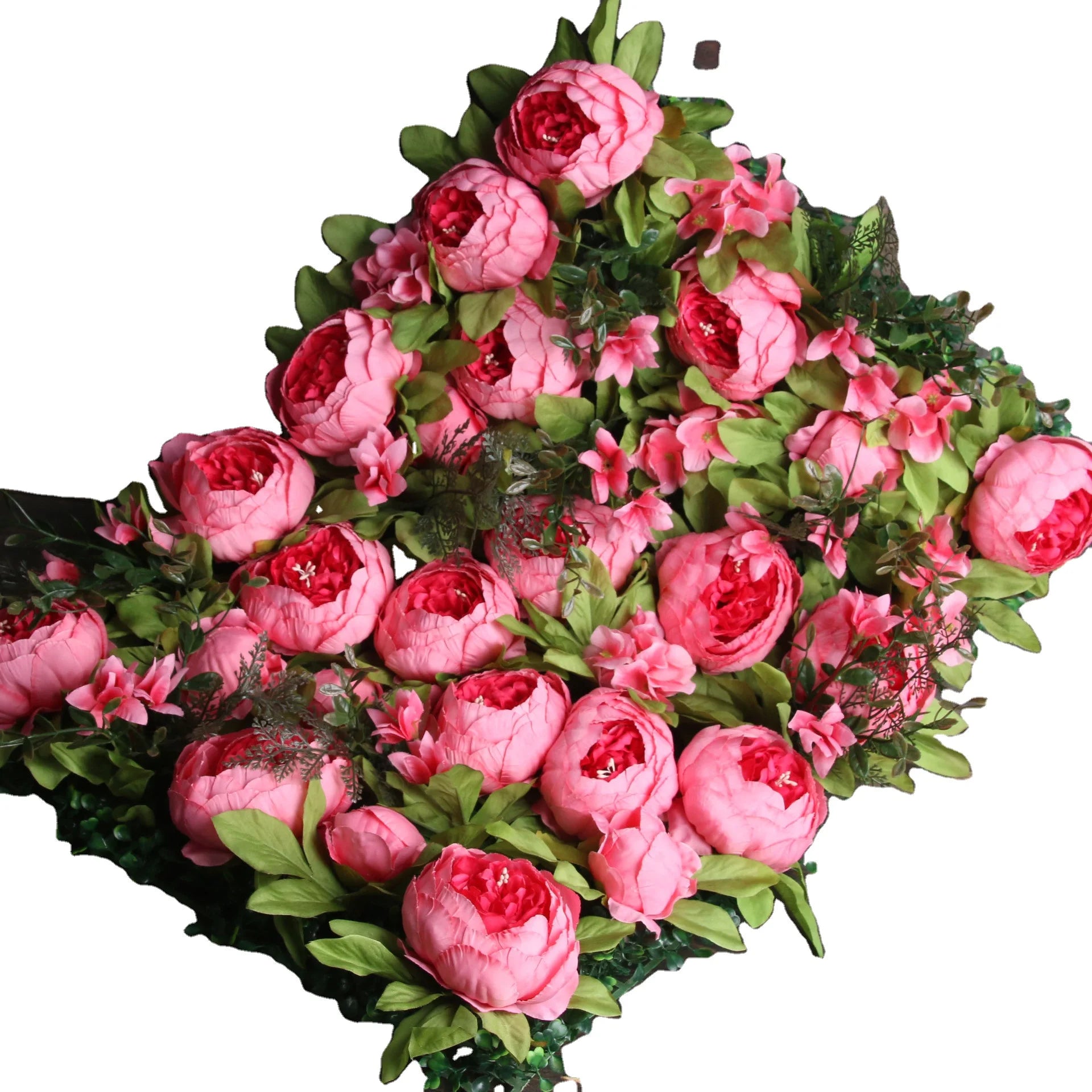 Artificial Flower Wall Panels 60*40cm Artificial Peony Flower Wall For Wedding  Decoration
