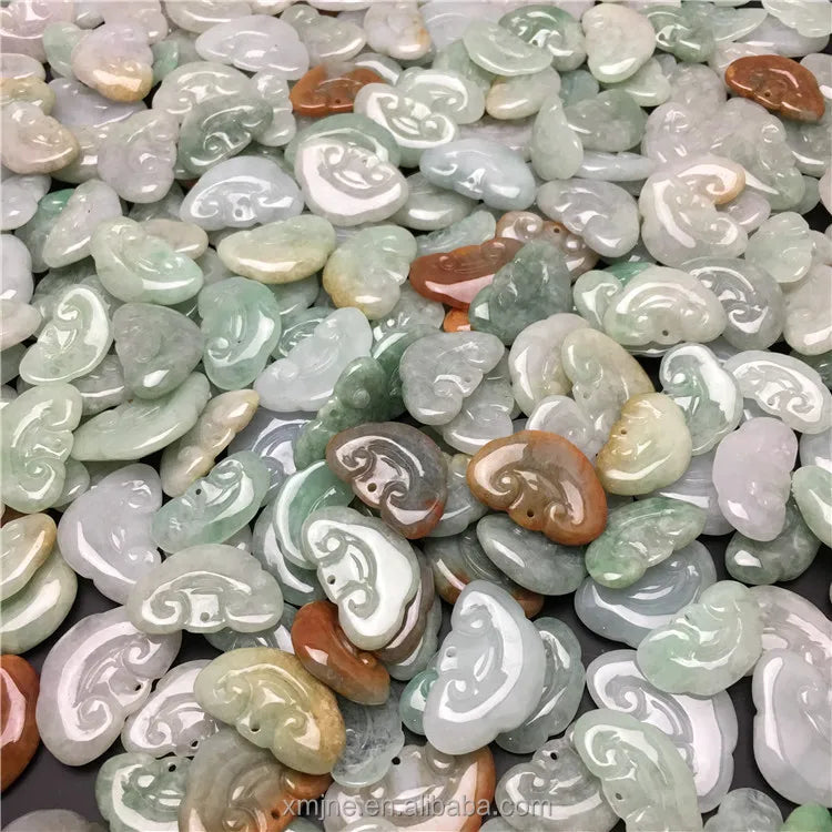 Little Ruyi Jade Grade a Jade Small Pendant Myanmar Jewelry Parts Weaving Accessories