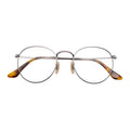 Hot Selling Custom Logo Round Eyeglasses Metal Optical Frames with Diamond Face Shape Match Oval Style