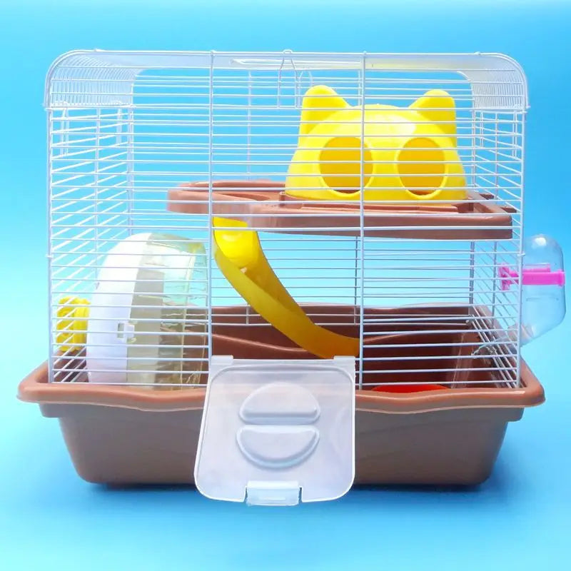 Hamster Villa Hamster Supplies Double Villa New small villa with transparent skylight
