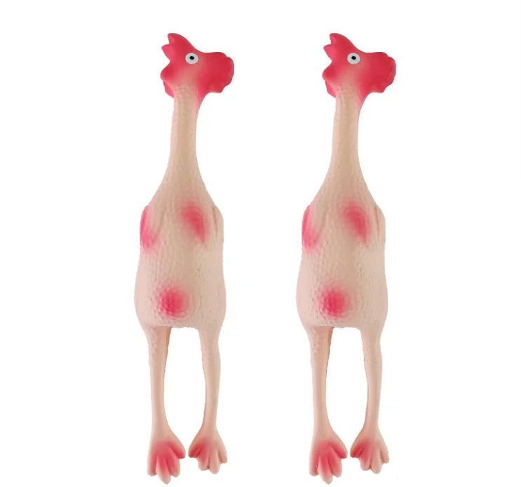 Eco-Friendly Pet Latex Toy Sound Feature Chicken Skin Color for Dogs
