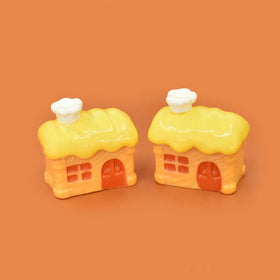Kawaii Bread House 3D Resin Charms Miniature Resin Craft Ornaments for DIY Garden Home Bonsai Decoration Doll House Mini Toy