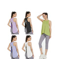Wholesale Summer Quick Dry Gym Exercise Yoga Tops Custom Logo Sport Yoga Women Tank Tops Ladies Women Blouse Sleeveless Vest