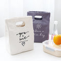Custom Printed Korean Style Waterproof Thermal Insulated Lunch Cooler Bag Portable Reusable with Custom Logo for Office Picnic