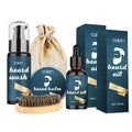 Custom Logo Beard Kit Vendors Natural Beard Growth and Moisturizing Beard Kit for Men Gift Set