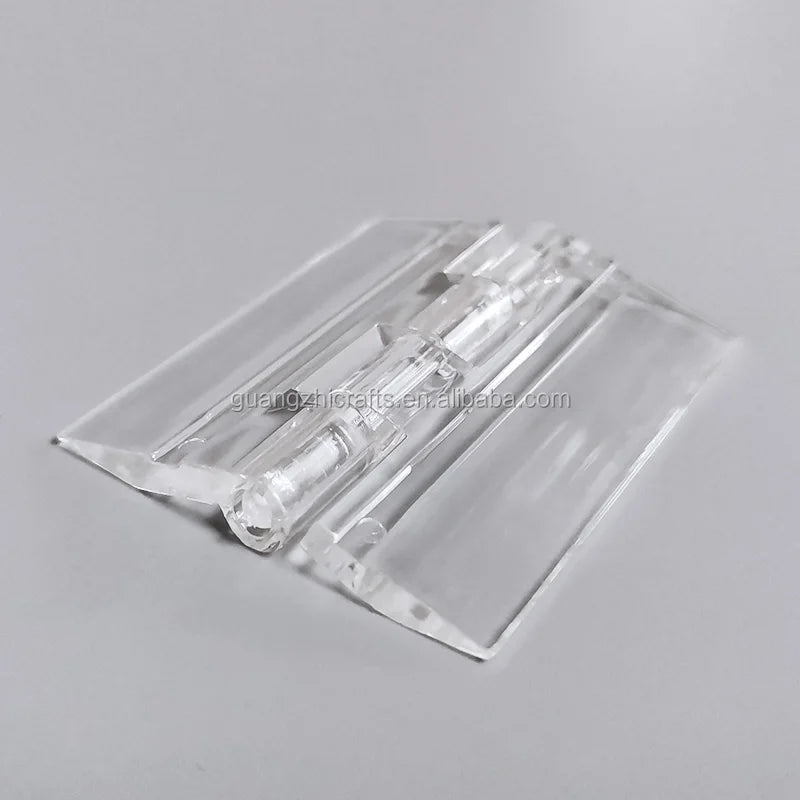 Guangdong Supplier Plastic Piano Hinge Clear Acrylic Hinge for Box 45x38mm
