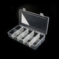 21971 10 Grids Clear Plastic Organizer Box Storage Container Jewelry Plastic Box with Dividers for Beads Art DIY Crafts Jewelry
