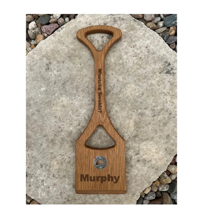 White Oak Wooden Smoker Or Grill Grate scraper BBQ Grill Scraper