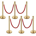 Factory Wholesale Hot Sale Crowd Control Hotel Metal Barrier Railing Rope Stanchion Rope Barrier Stanchions