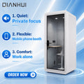 One person Single seat soundproof booth design office pod workstation shopping mall silence call booth