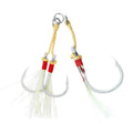 High Carbon Steel Single & Double Boat Fishing Hook Luminous Wire Freshwater/Saltwater Lure Fishing Bass Stream