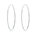 Endless Hoop Earrings for Women Girl Huggie Sterling Silver Hoop Earrings 925 Sterling Silver Earrings