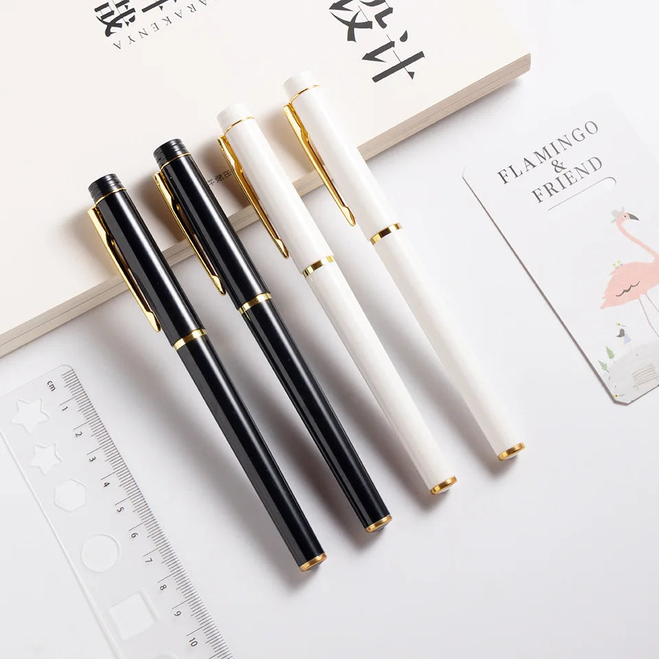 Luxury Best Writing Metal Ball Point Pen 0.5mm Width Custom Logo Personalized Heavy Advertising Promotion Gift