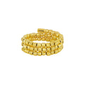 Latest Fashion  Lines Simple Ring Silver 925 Sterling Silver Rhodium Gold Plated Women Adjustable Jewelry Ring for Women