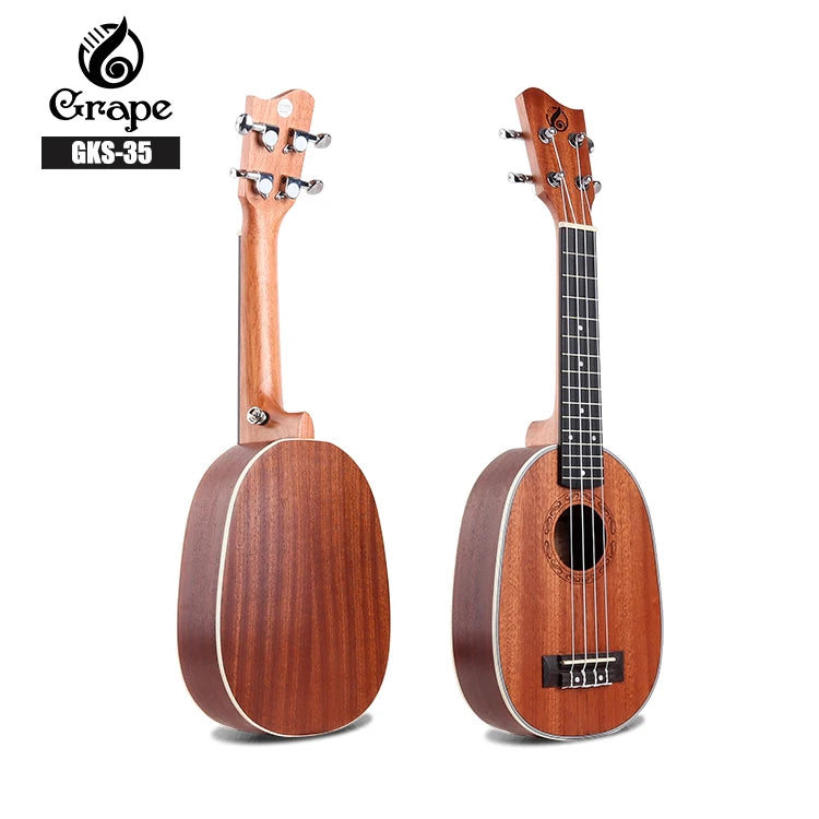 21 Inch Soprano Ukulele Wholesale Price Deviser  Ukulele Pineapple Shape OEM Quality Ukulele for Kids
