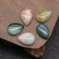 DIY Crystals 10*14mm Natural Indian Agate Loose Round Cabochon Gemstone crystal jewelry