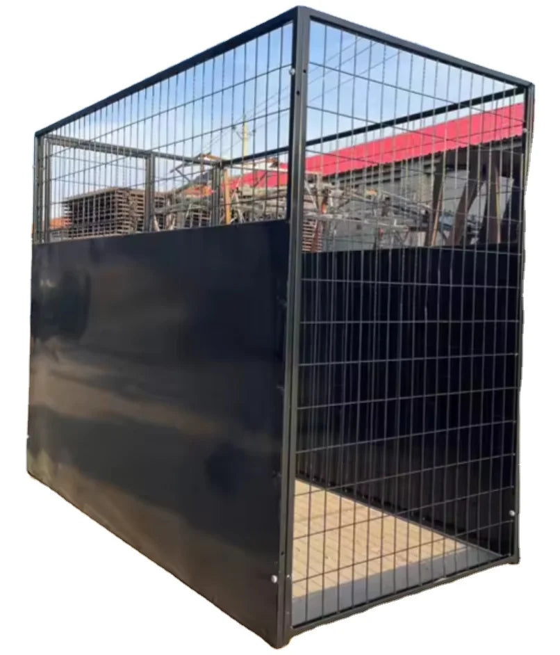 USMILEPET Factory Direct Superior Quality Customized Dog Kennels Large Outdoor Activities Dog Cages Metal Solid Black Kennels