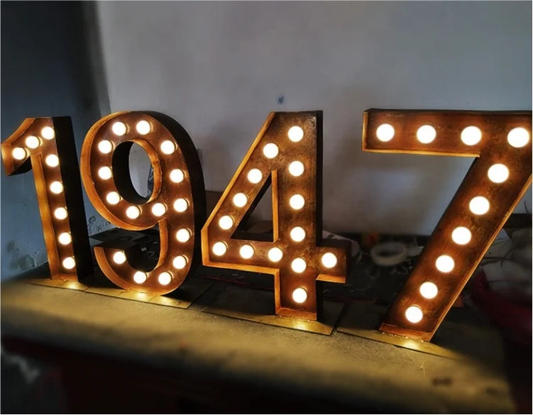 Factory Price LED Bulbs Letters Signs Digital Letters Signs