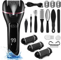 RESSAN RS-C13 2023 New Electric Foot Grinder 13-in-1 Professional Waterproof IPX7 Digital Display Rechargeable Pedicure Water